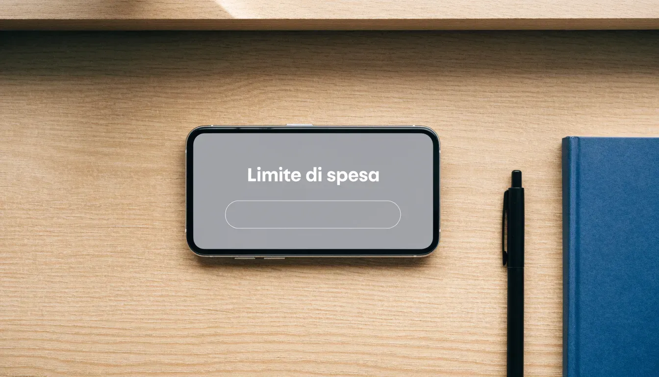 Un foglio di concessione in carta con un timbro rosso, appoggiato su una scrivania di legno accanto a una penna