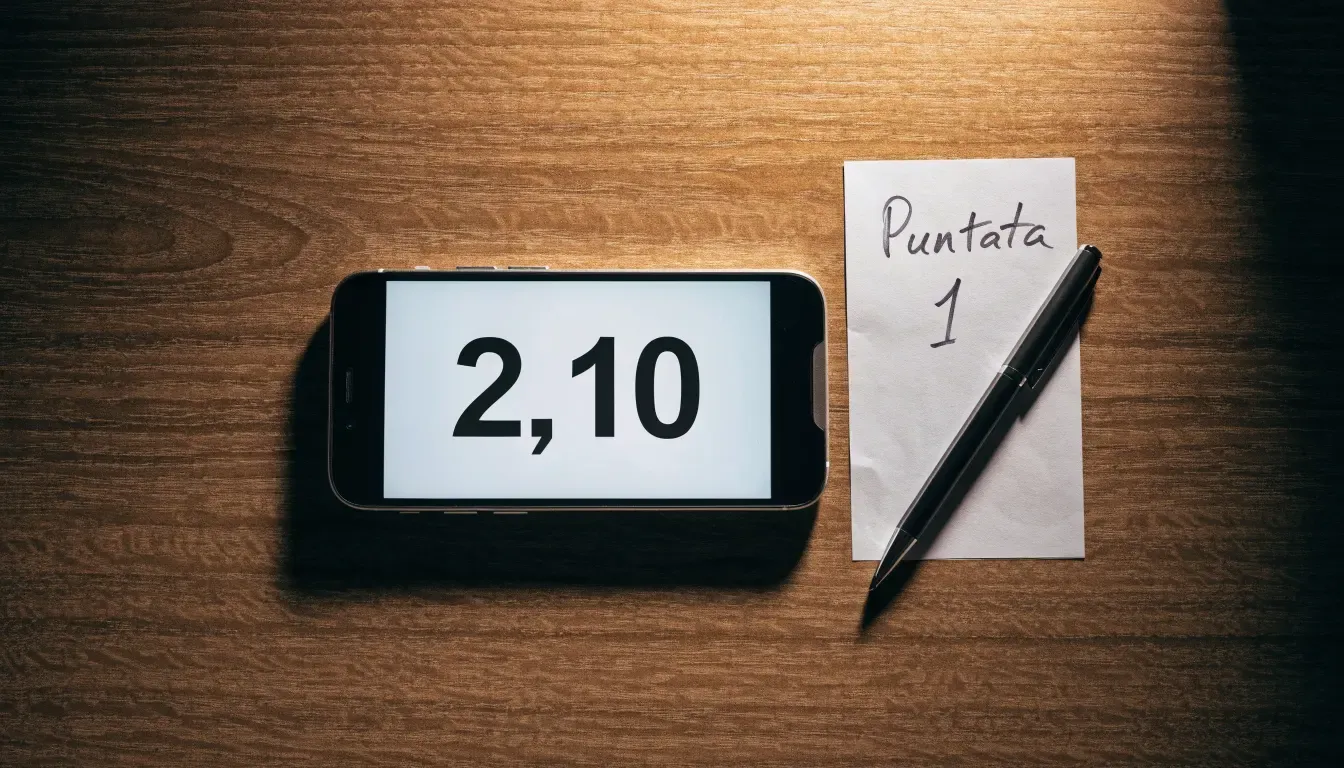 Un foglio di concessione in carta con un timbro rosso, appoggiato su una scrivania di legno accanto a una penna